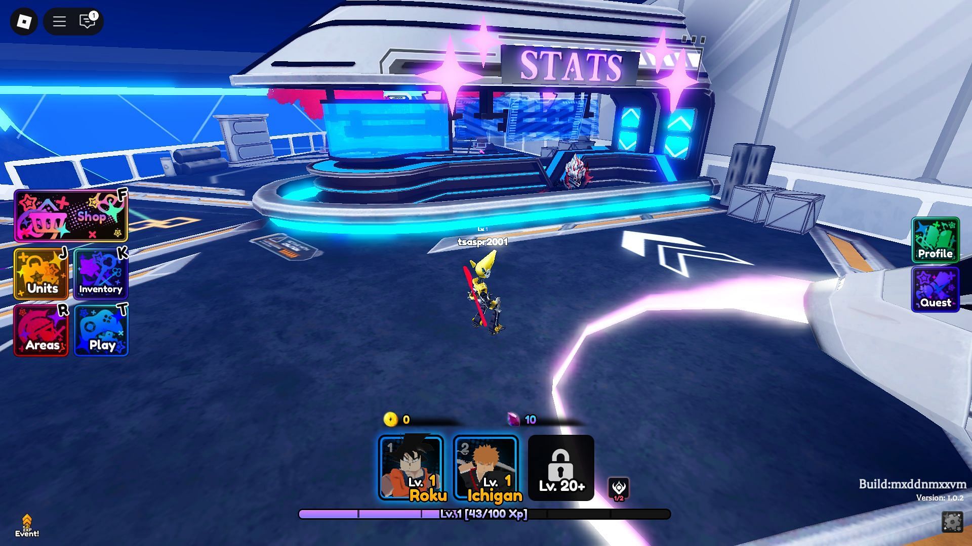 The stat reroll NPC (Image via Roblox)
